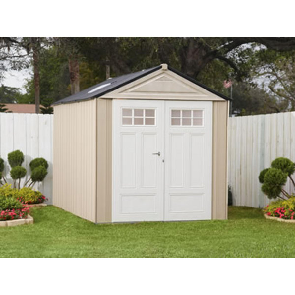 rubbermaid 7 ft. w x 10 ft. 6 in. d plastic storage shed